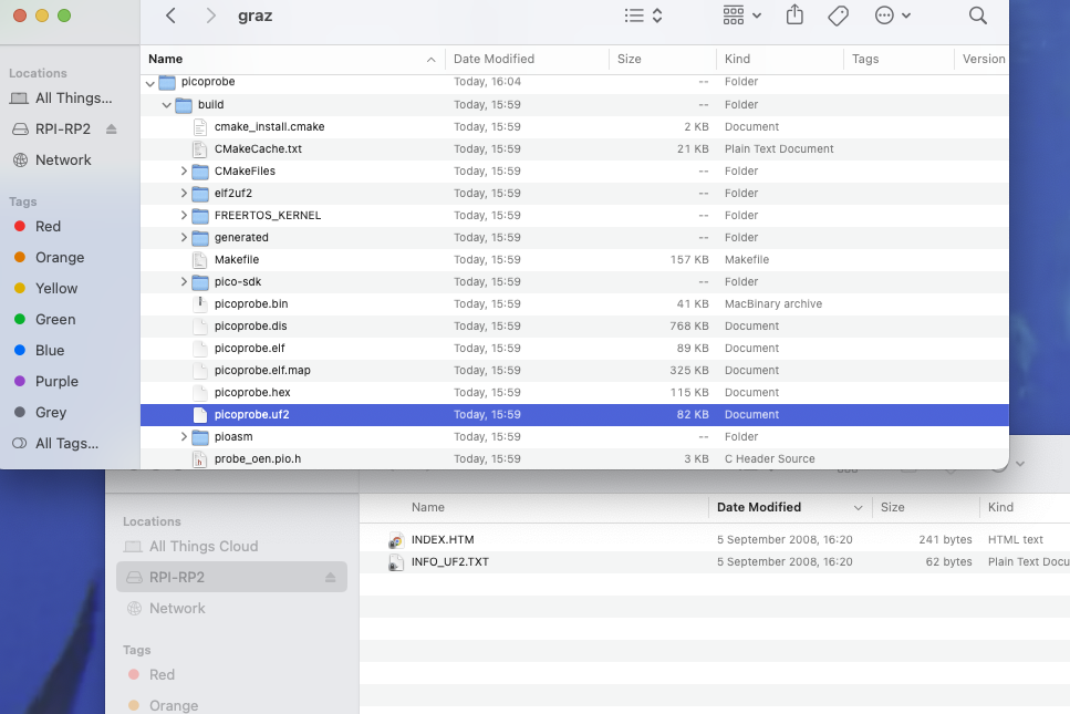 picoprobe compiled software